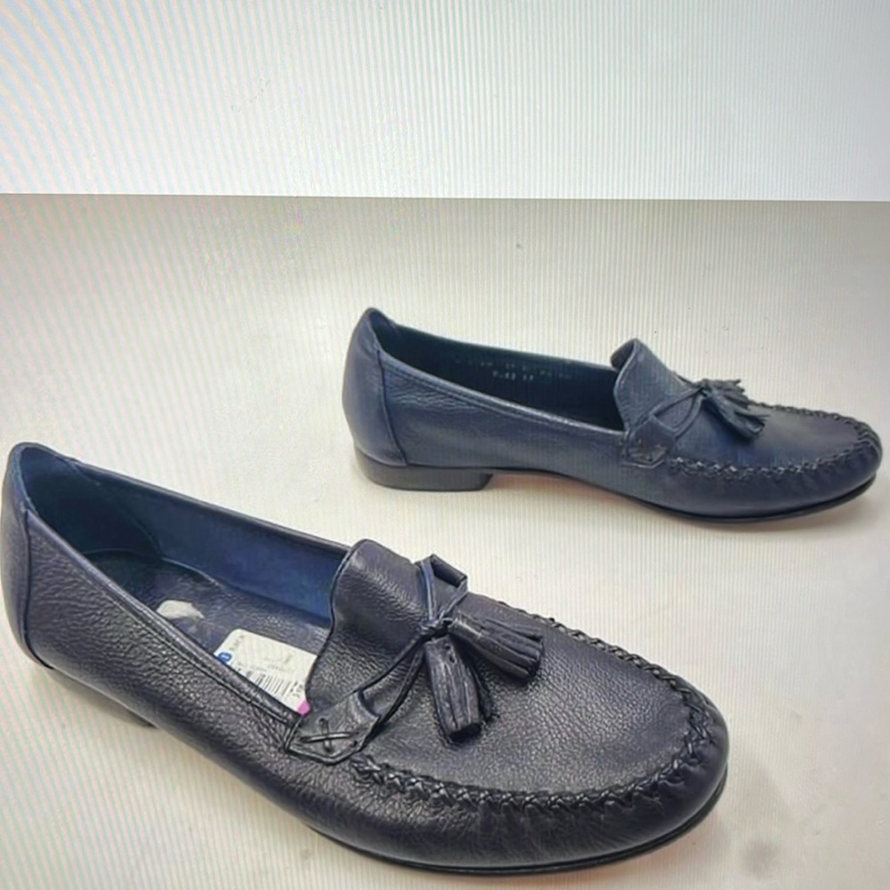 Size 11 Cole Haan tassels blue loafers